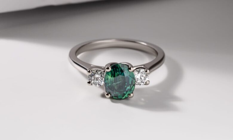 5 Carat Green Diamond Ring